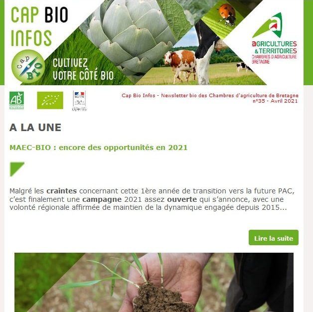 Newsletter Chambre Agriculture Bretagne